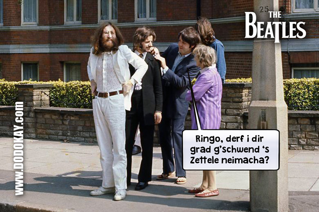 Dodokay Zettele schwäbisch Beatles Ringo Paul John