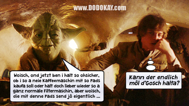 Dodokay Yoda Luke Star Wars Kaffeemaschine Weihnachten