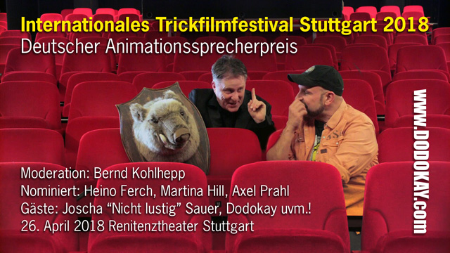 Dodokay Bernd Kohlhepp ITFS Animationssprecherpreis 2018