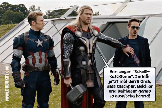 Dodokay Sternsinger Avengers Endgame Tony Stark Iron Man schwäbisch