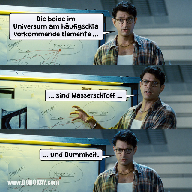 Dodokay Independence Day Jeff Goldblum ID4 Wasserstoff Dummheit Dodokay Independence Day Jeff Goldblum ID4 Wasserstoff Dummheit