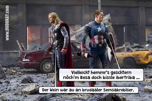 Dodokay Avengers Thor Captain America Besen Besenwirtschaft Dodokay Avengers Thor Captain America Besen Besenwirtschaft