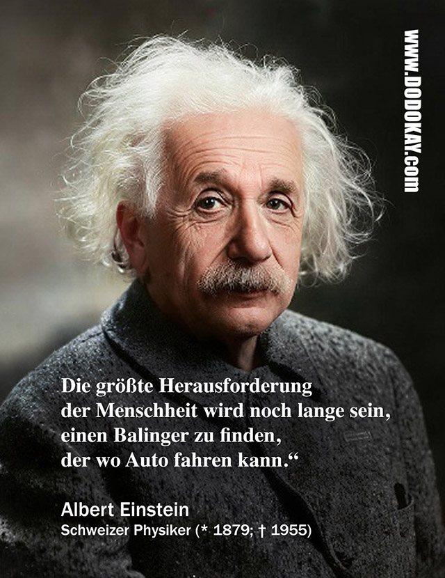 Dodokay Albert Einstein Balinger Zitat